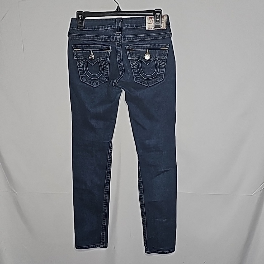 True Religion Julie skinny low rise jeans blue  size 25